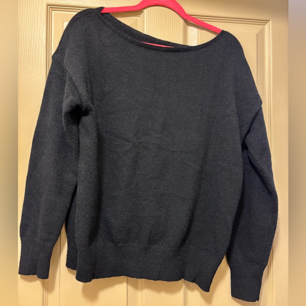 SHEIN Classic Black Women's Off-Shoulder Sweater